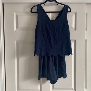 Navy blue romper